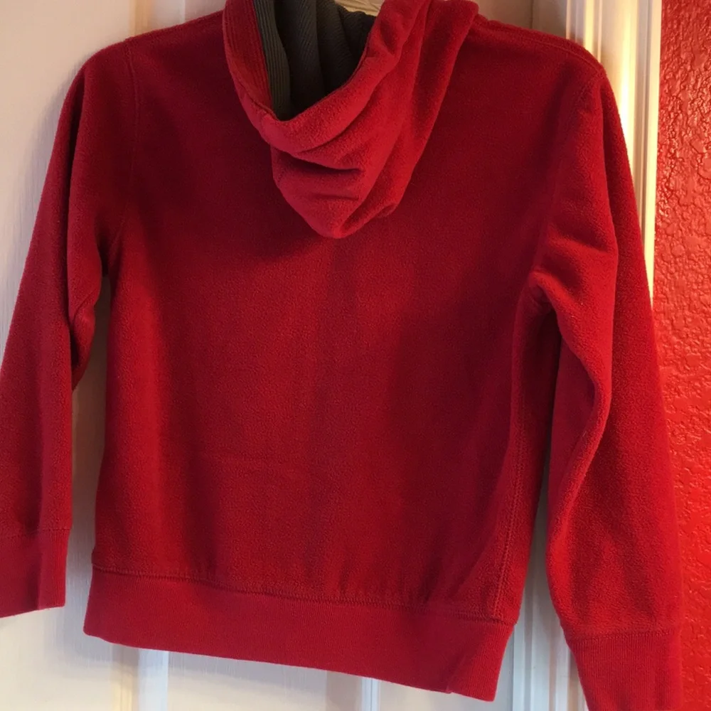Gap red zip front hoodie sweater